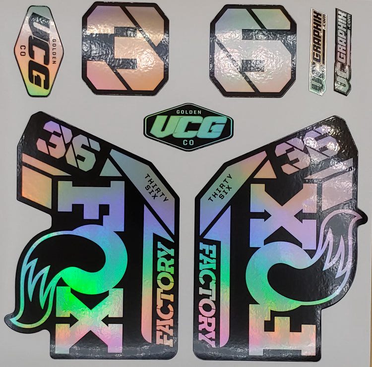 Chrome Holographic FLAG -10 pack
