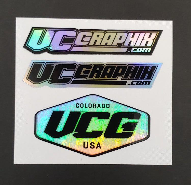 Chrome Holographic FLAG -10 pack