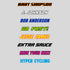 Basic Stickers Clear RACE FONTS-6 pack