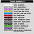 Basic Stickers Clear RACE FONTS-6 pack