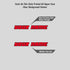 Basic Stickers Clear RACE FONTS-6 pack
