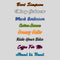 Basic Stickers Clear SCRIPT FONTS-6 pack