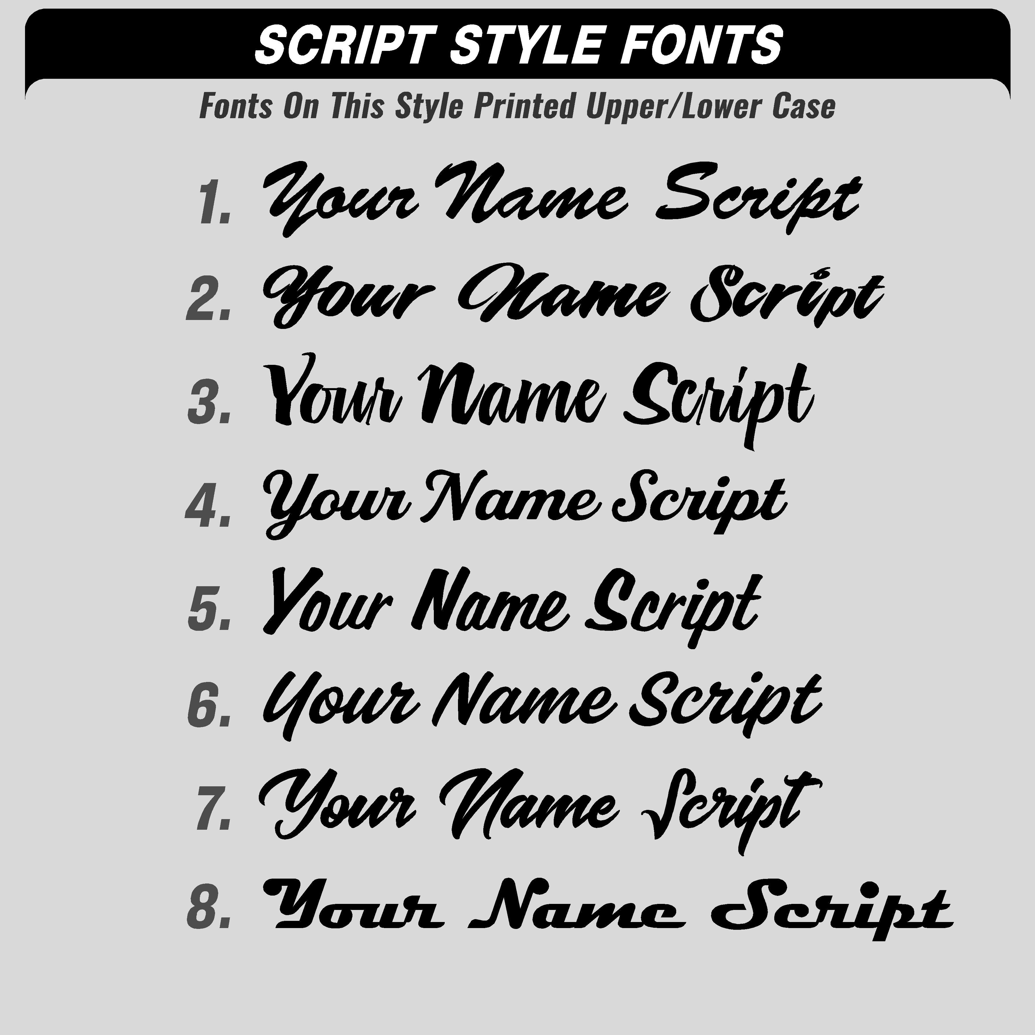 Basic Stickers Clear SCRIPT FONTS-6 pack