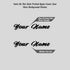 Basic Stickers Clear SCRIPT FONTS-6 pack