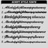 Basic Stickers Clear SCRIPT FONTS-6 pack