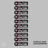 TOSK Sykkel Klubb Name Stickers -10 pack