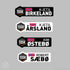 TOSK Sykkel Klubb Name Stickers -10 pack