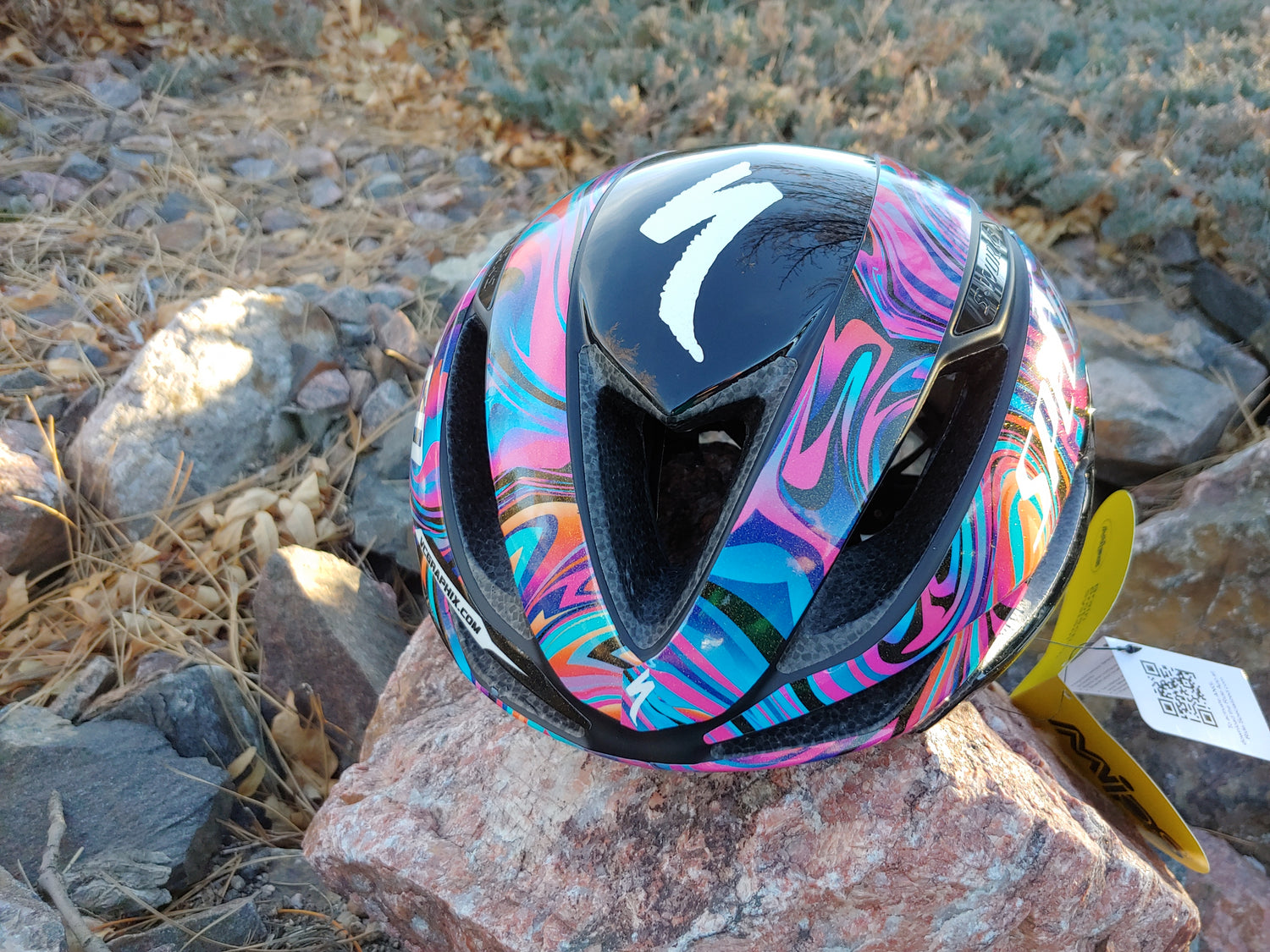 Custom painted on sale bicycle helmets