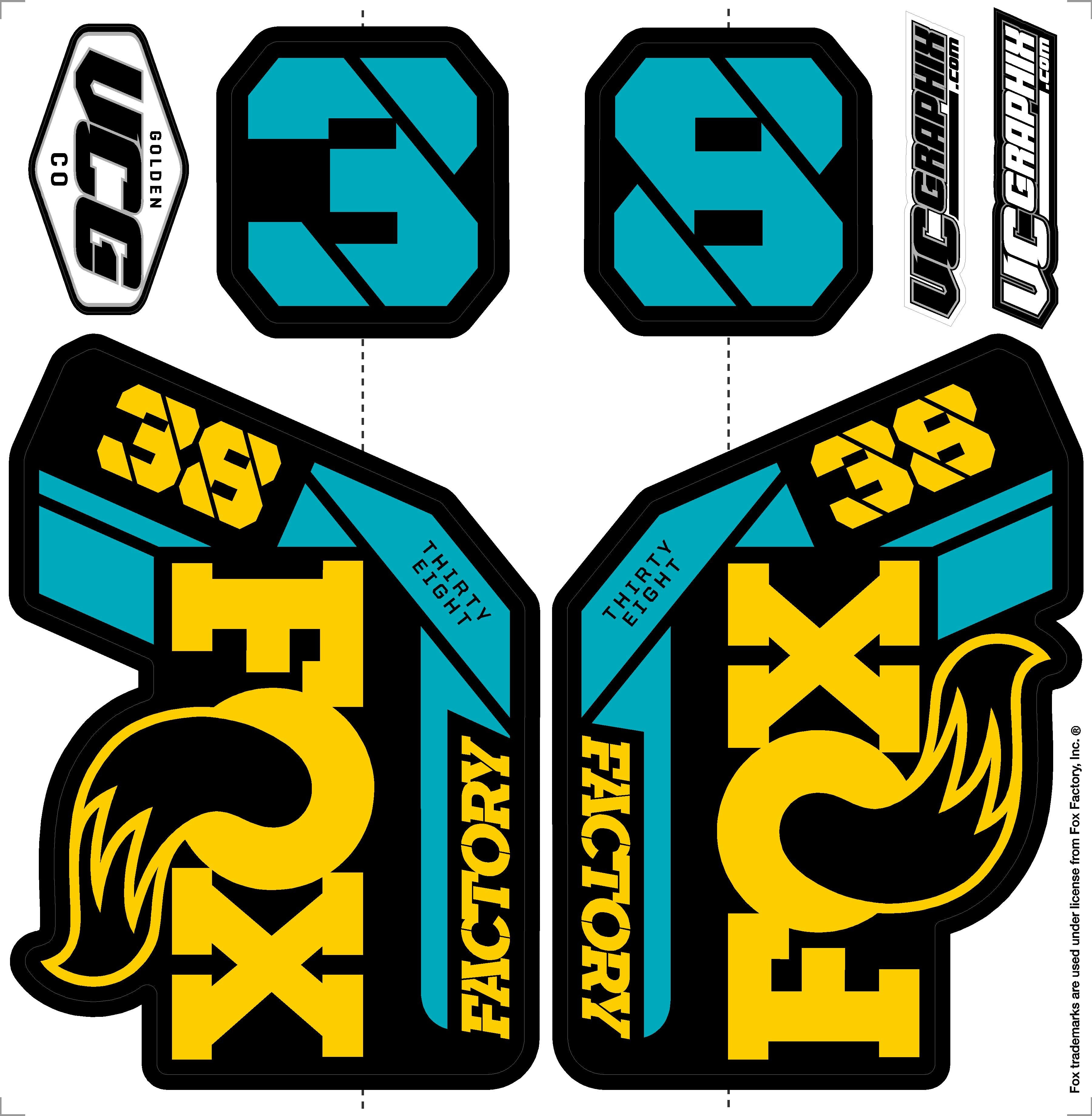 Fox Racing Shox Stickers