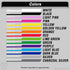 Vertical Name Stickers on Clear-6 pack