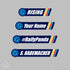 Team Palmares Name Stickers-10 pack