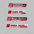 Team Racing Greyhounds Name Stickers -10 pack