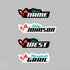 Team Vixxen Name Stickers -10 pack
