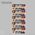 Oslofjord Triathlon Team Name Stickers- 10 pack