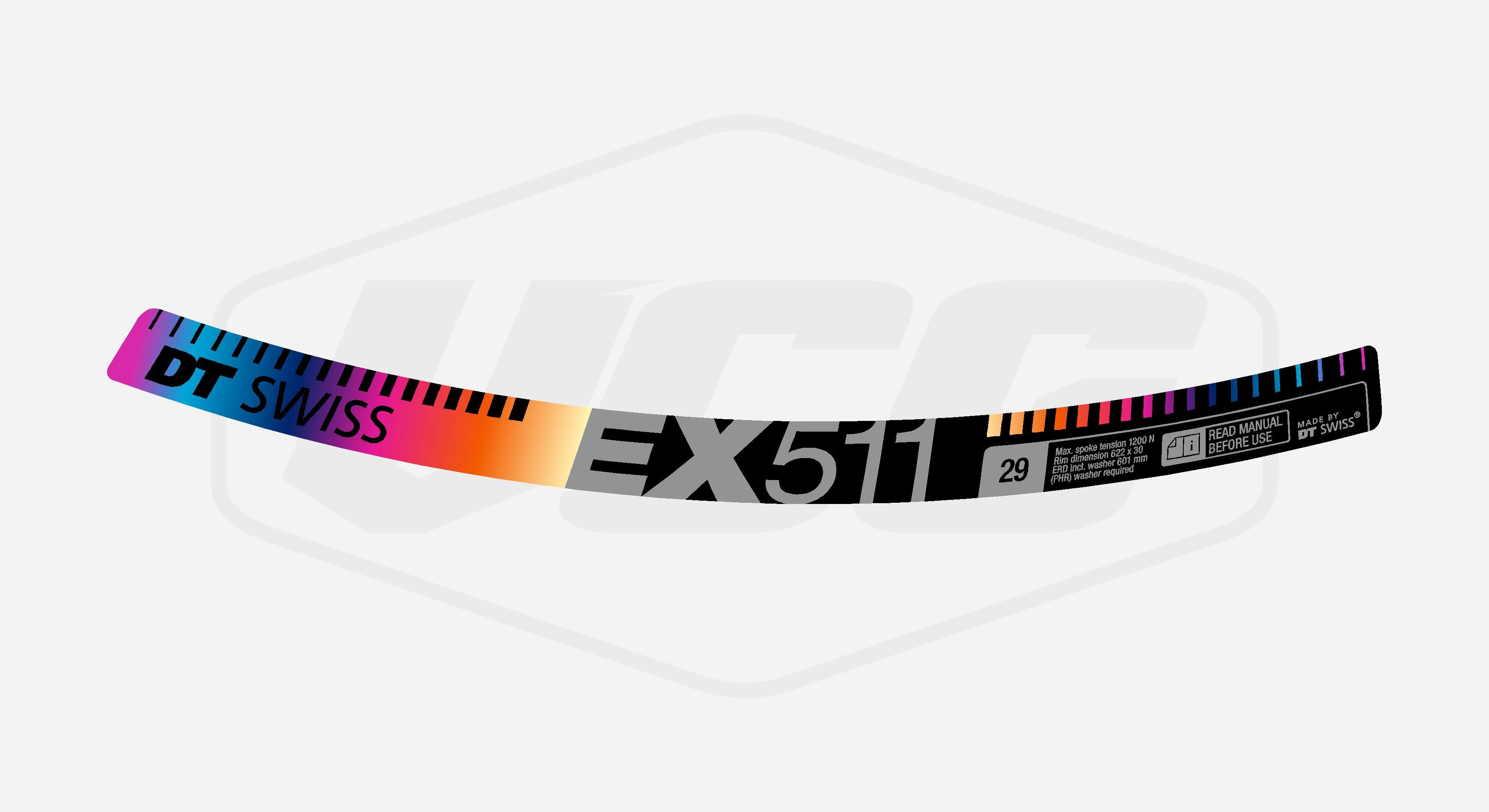 DT Swiss EX511 Custom Sticker set