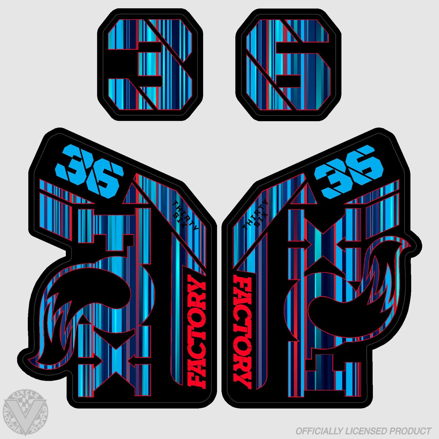 Stickers Pour Velo Fourche Fox factory 32 27,5 mod-2 - Star Sam Stickers Pour Velo Fourche Fox factory 32 27,5 mod-2 - Star Sam