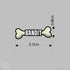 Dog Bone Name Stickers-5 pack