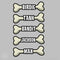 Dog Bone Name Stickers-5 pack