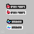 Girly Icon Name Stickers-10 pack