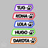 Dog Name Stickers-5 pack
