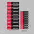 SRAM logo name stickers-20 pack bundle