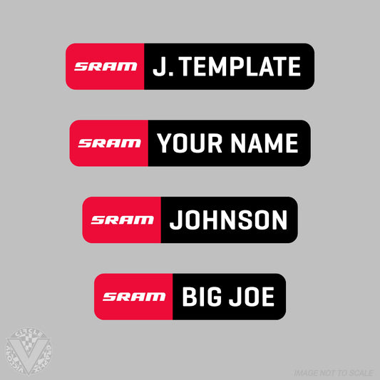 SRAM logo name stickers-20 pack bundle