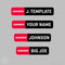 SRAM logo name stickers-20 pack bundle