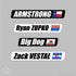 Name with State Flag 10-pack