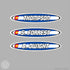 Name Stickers Colorado State oval-10 pack