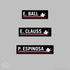 Team SquadraSF Name Stickers-10 pack