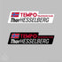 Team Tempo Triathlon Name Stickers -10 pack